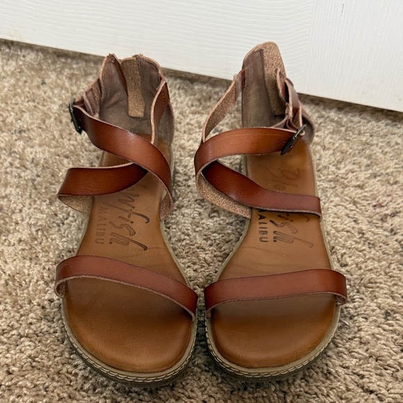 Blowfish Women's Tan Strappy Sandals - Picture 1 of 4
